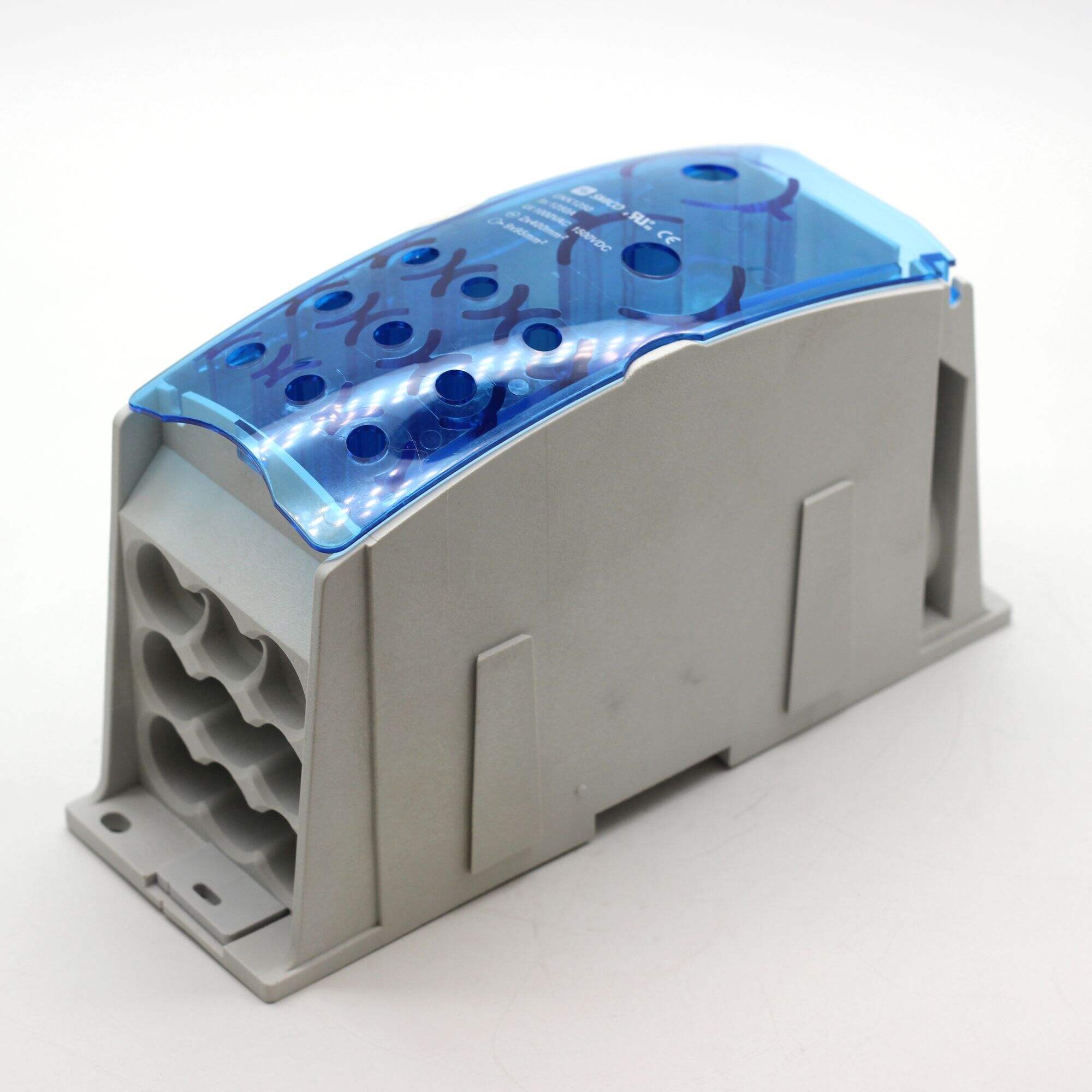 High quality 1000V 1250A Tin-coated Aluminum transparent cover terminal block