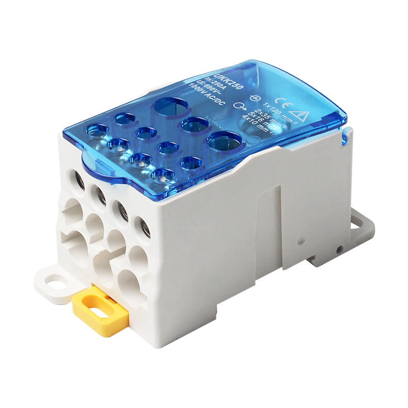 Multifunction Universal Din Rail mounting 250A UKK Electric Terminal Block Screw