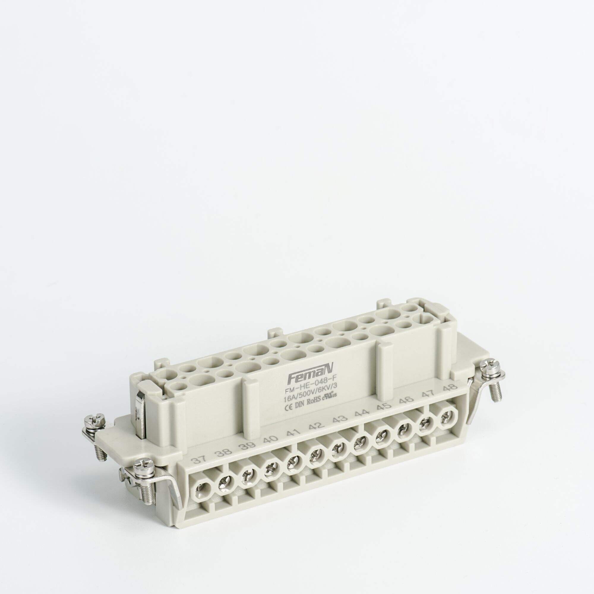 48-pin rectangular heavy-duty connector