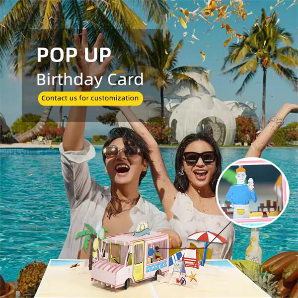 Comemore com estilo com um cartão de aniversário pop-up em 3D