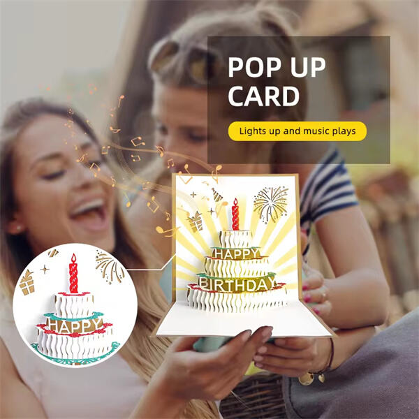 Send a memorable birthday greeting with a 3D pop up card