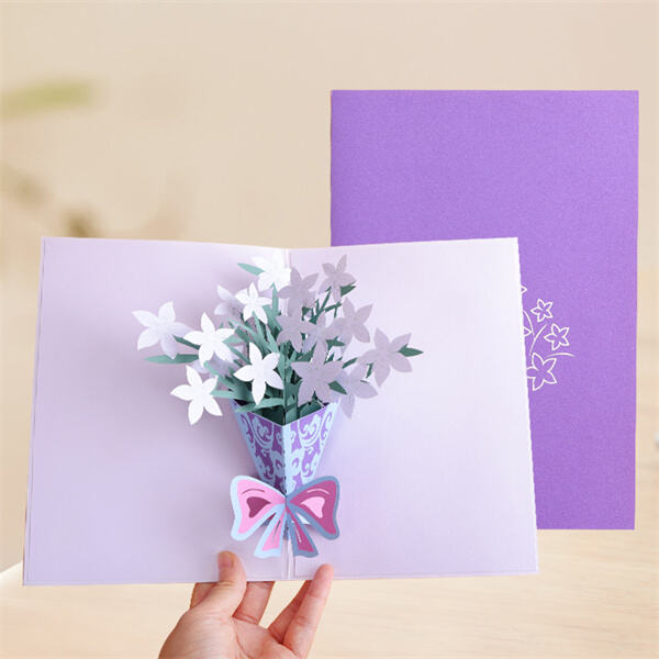 Brighten their day with a personalized floral greeting card