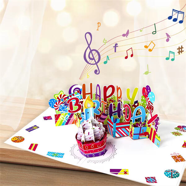 Surprise your loved ones with a delightful birthday cake pop up card.