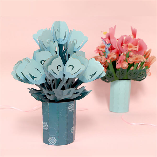 Experience the beauty of blooming flowers with our 3D card collection.