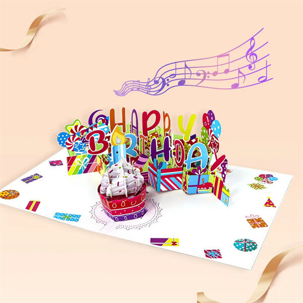 Elevate your gift-giving game with musical pop up birthday cards