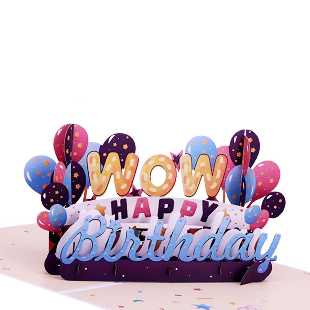 Happy Birthday Celebration Pop-Up Card