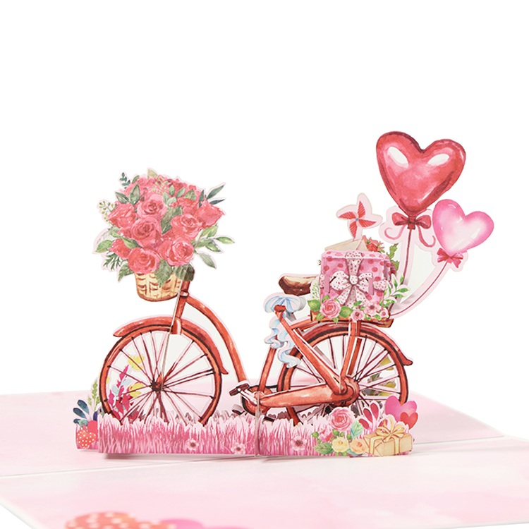 Carte pop-up vélo 3D toutes occasions