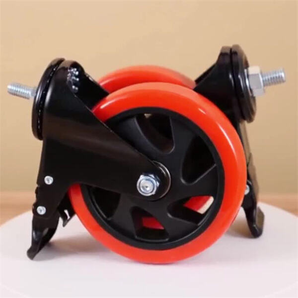 Utilizing 8 inch caster wheels