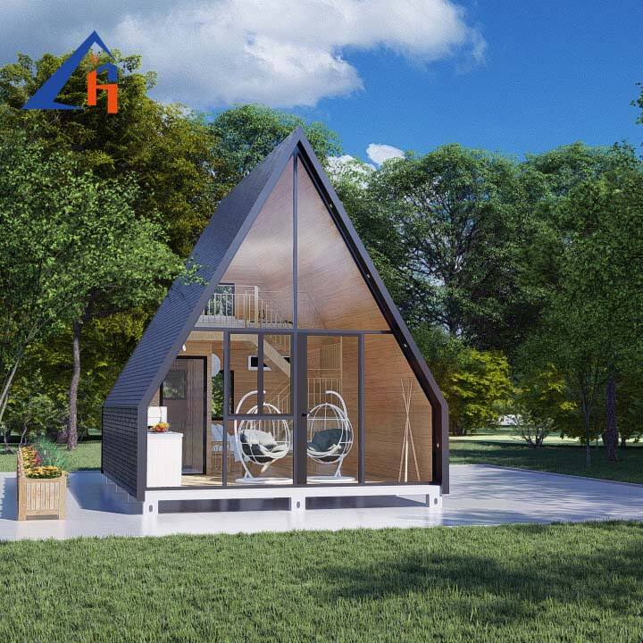 Traumhaftes 35 m² großes A-Frame-Kit, kleine Hütte und Schuppen für einen hübschen und funktionalen Kurzurlaub