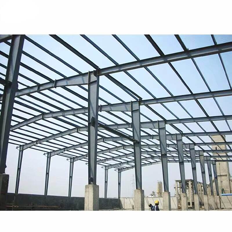 Qingdao JG Steel Structure Frame Building Construct Metal Prefab Storage Workshop