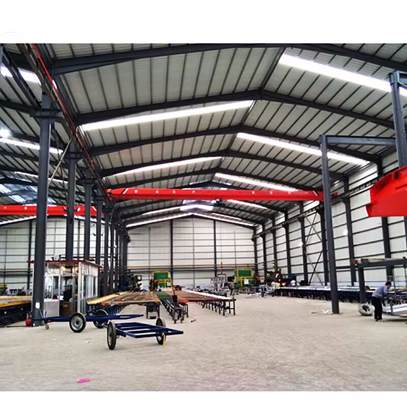 Hana ʻia ʻo Hangar Garage Metal Frame Warehouse Workshop Building Steel Structure