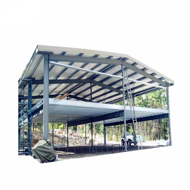 Portable Structure Warehouse Hangar Industrial Design Frontal Steel Frame China Prefab Building Outdoor Storage