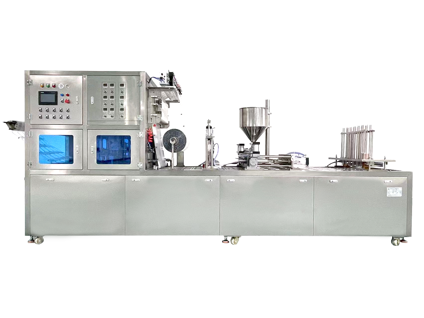 Yijianuo Wuhan – Machine à sceller sous vide automatique, scelleuse de gobelets en plastique, pour yaourt, purée, gâteau, chaudron, détails de l'emballage alimentaire