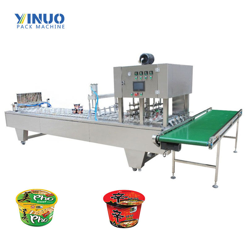 Automatic Linear Instance Noodle Cup Sealing Machine