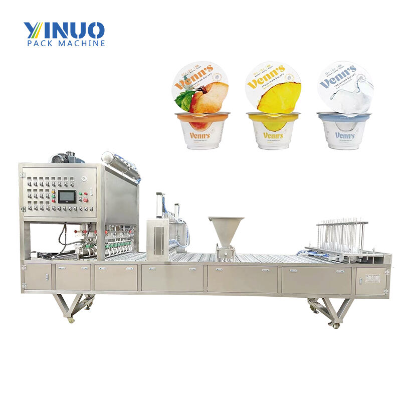 LG-GF302 Automatic Multi-Function Juice Yogurt Plastic Cup Filling Sealing Capping Machine