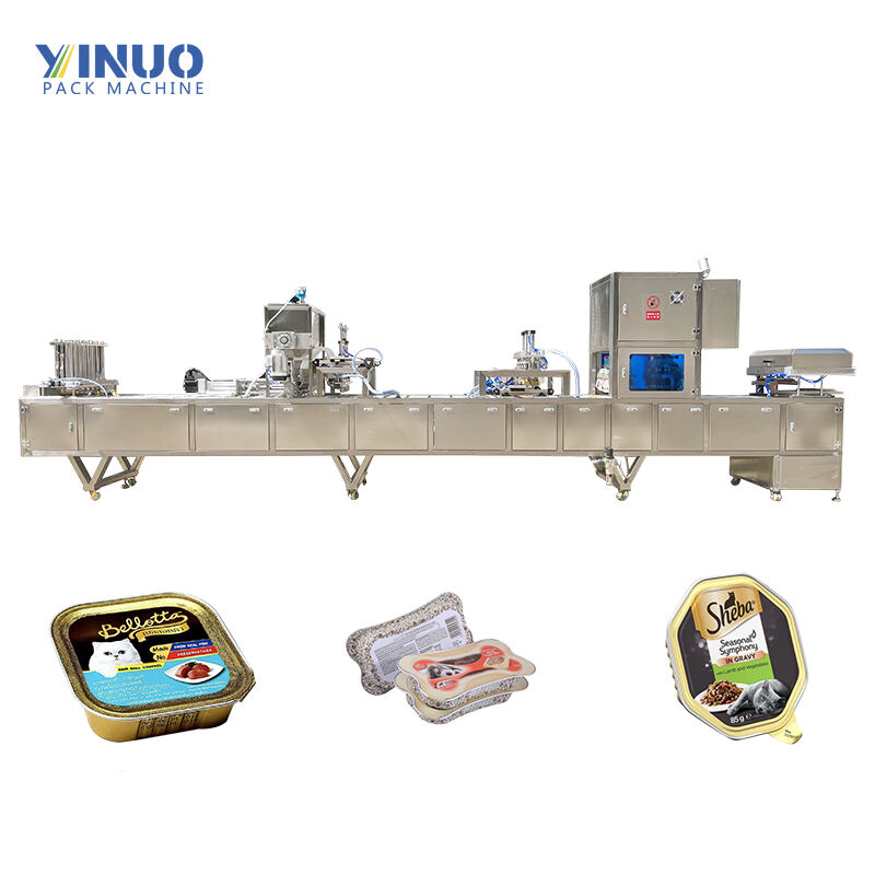 Multifunctional Industrial Large Food Machinery Plastic Cup Sealing Machine Pet Food Filling And Sealing Machine Automatic