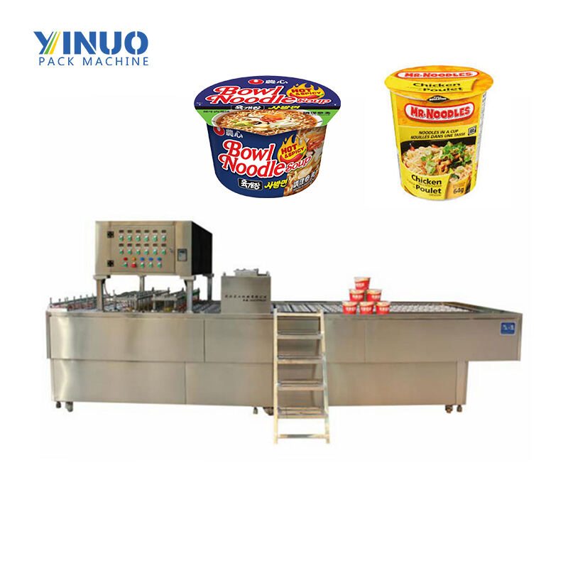 Automatic Turkey Japan Korea Instant Noodle Paper Cup Bowl Filling Sealing Machine