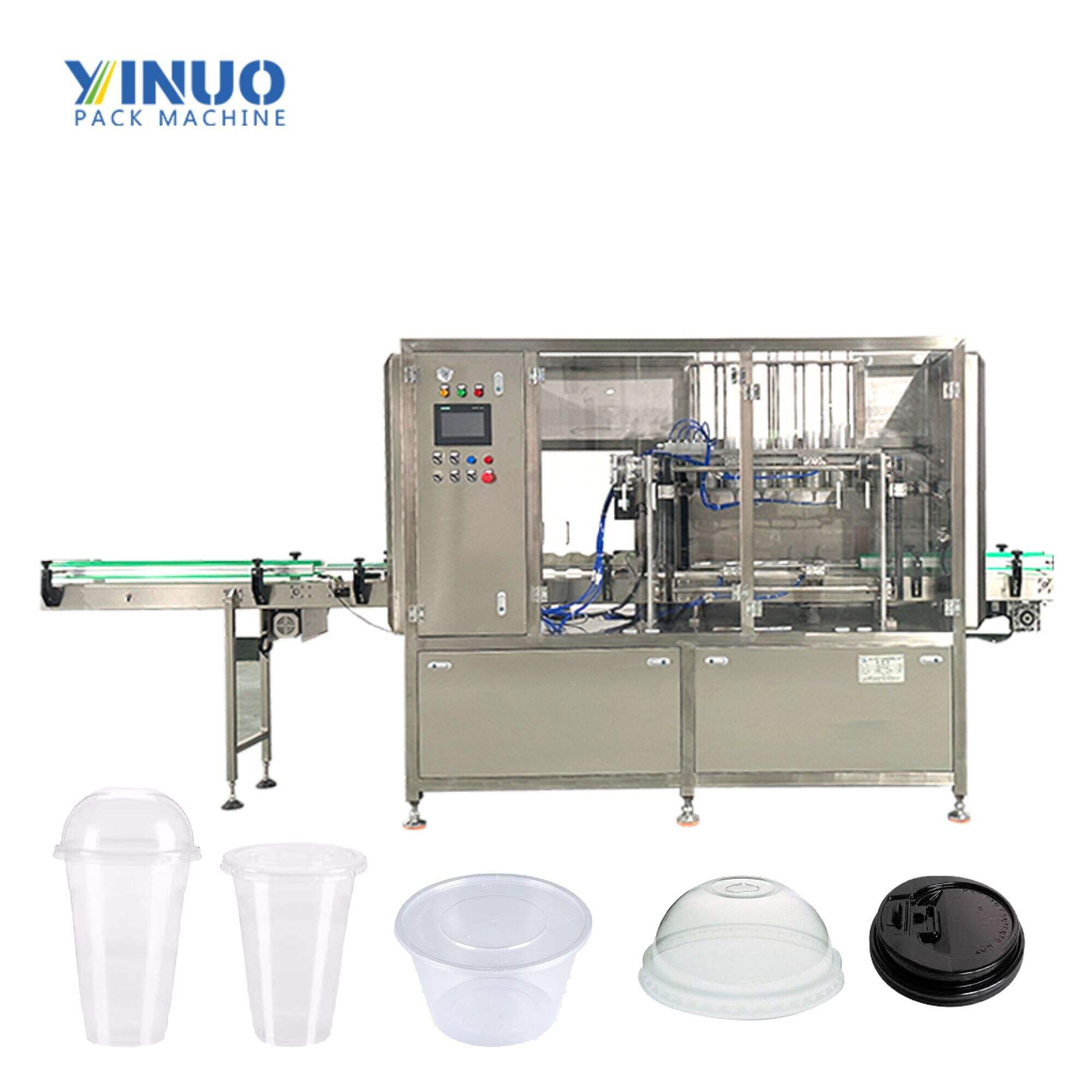 Yogurt Cup Auto Overcapper Snap Capper Lid Closing Machine