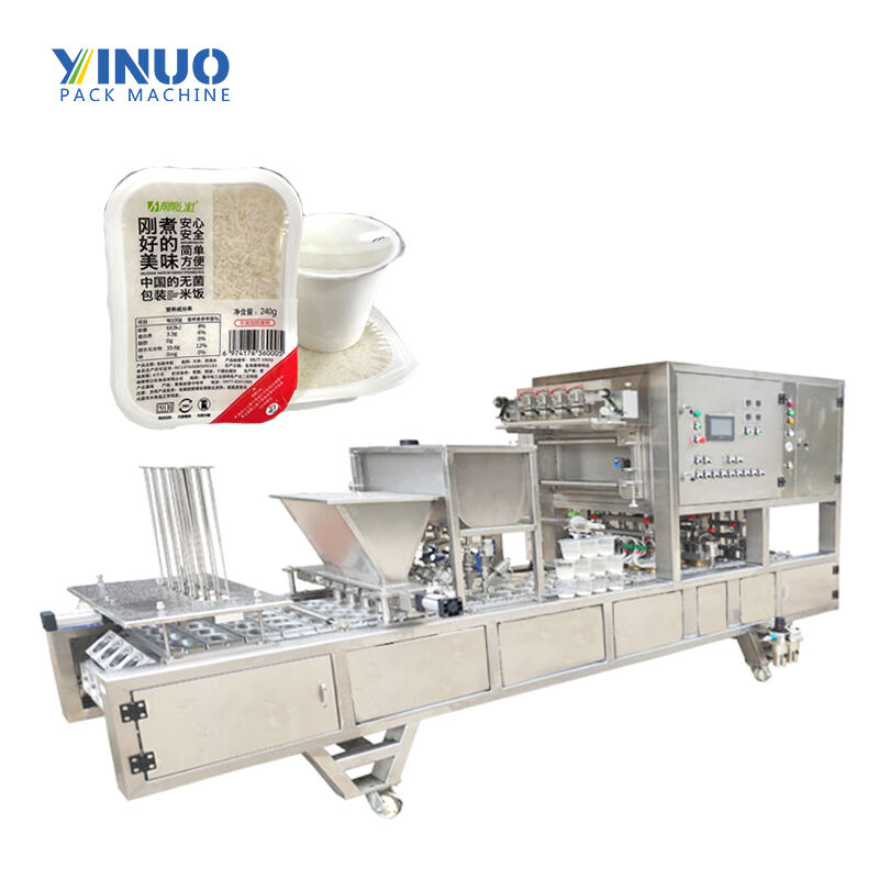 Fully Automatic Prefabricated Vegetable And Rice Vacuum Filling And Sealing Machine