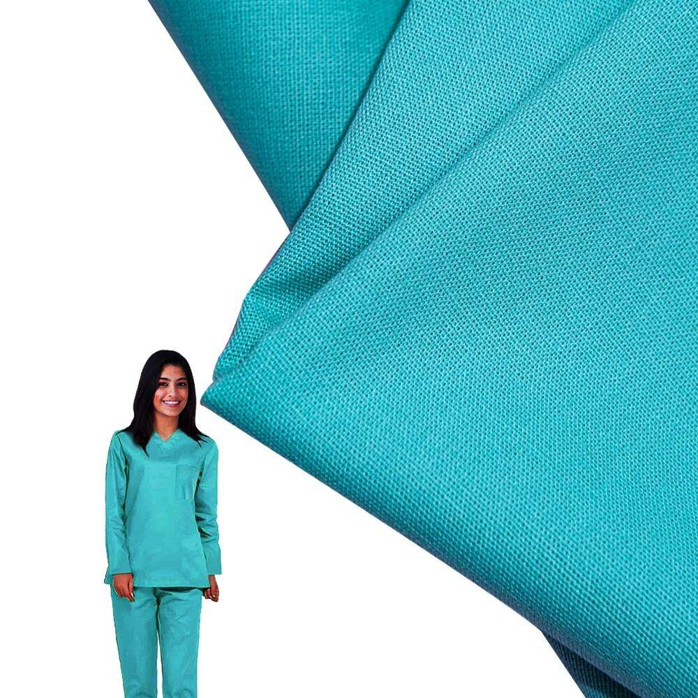 Jinteng OEM ODM Resistance To Chlorine Bleaching 100% Cotton Fabric 150GSM Plain Cotton Fabrics for Medical Uniforms