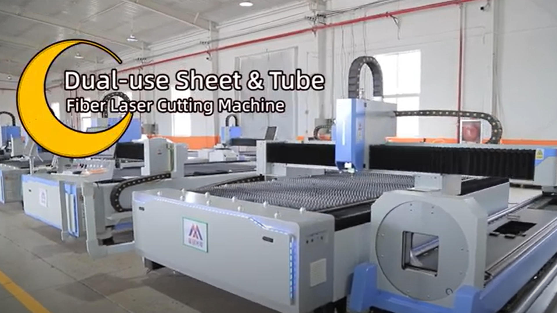 Plate And Pipe Fiber Laser Cutting Machine Product display video