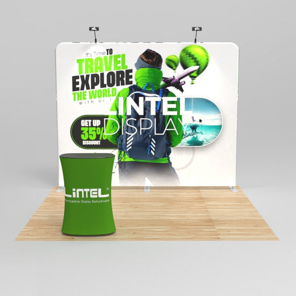 Stand out from the competition with a dynamic trade show table display