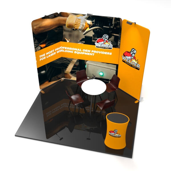 Display graphics that can be easily changed and updated for different events.