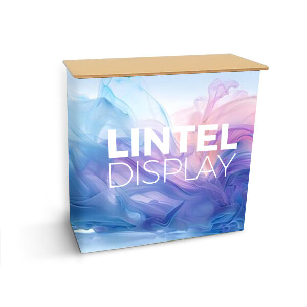 鮮やかなファブリックディスプレイカウンターで顧客を簡単に引き付けましょう