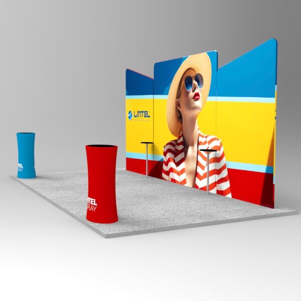 Create an immersive brand experience with a tension fabric booth.