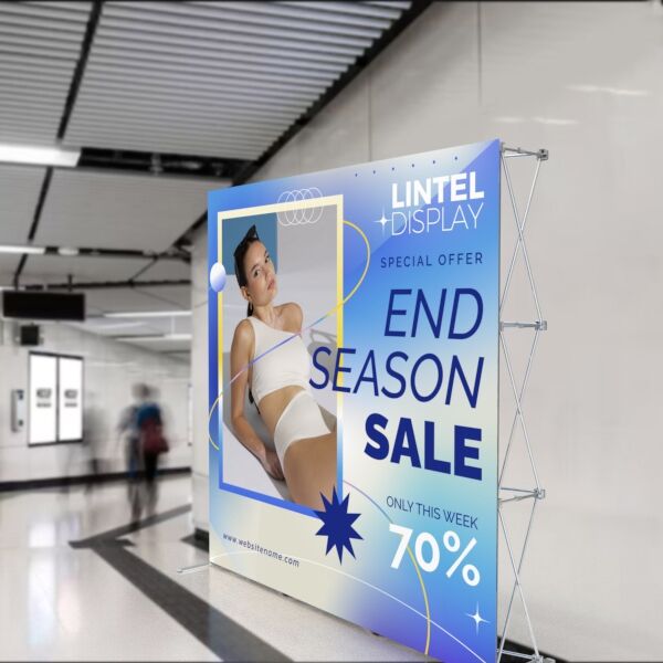 Get noticed from a distance with eye-catching popup banner printing!