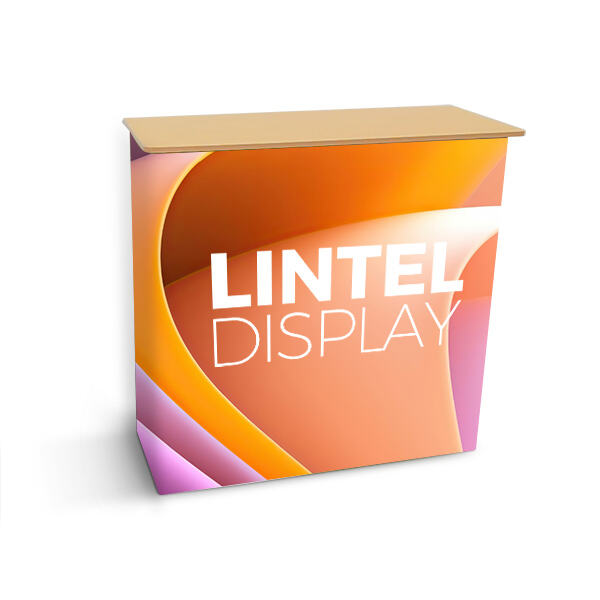 ファブリックポップアップカウンターディスプレイでブランド露出を最大化