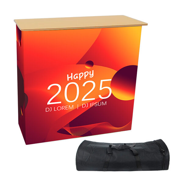 Maximize your exhibit space with the 2x2 pop up counter's ample storage