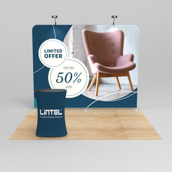 Portable and Easy to Set Up, a Fabric Backdrop is Perfect for Trade Shows