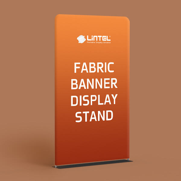 Vielseitiger Stoffbanner-Stand zur Präsentation Ihrer Produkte und Dienstleistungen