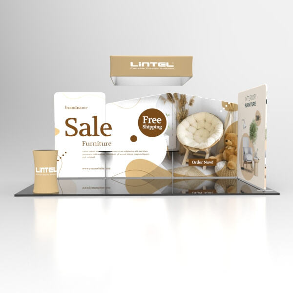 Easy setup and transport of modular exhibit booths