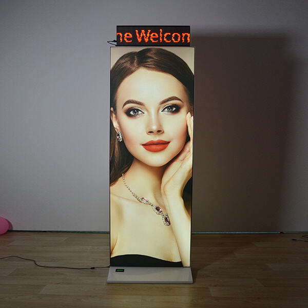 Make your brand shine with a freestanding light box