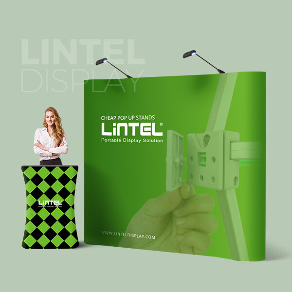 Maksimer utstillingsplassen med 2x2 pop-up diskens generøse lagringsplass