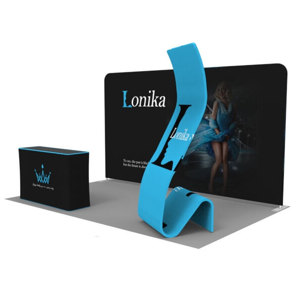 Elevate your brand with eye-catching fabric booth displays