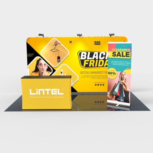 Stand out from the competition with a professionally designed booth banner