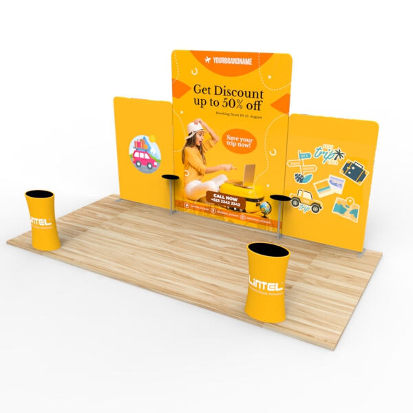 Portable exhibit displays for trade shows and events