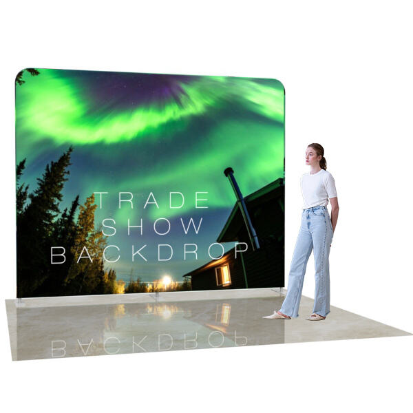 Enhance your brand presence with a high-quality trade show backdrop