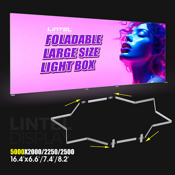 Illuminate your message with the vibrant colors of a fabric light box frame