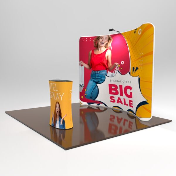 Efficient and easy to assemble 10x10 booth ki