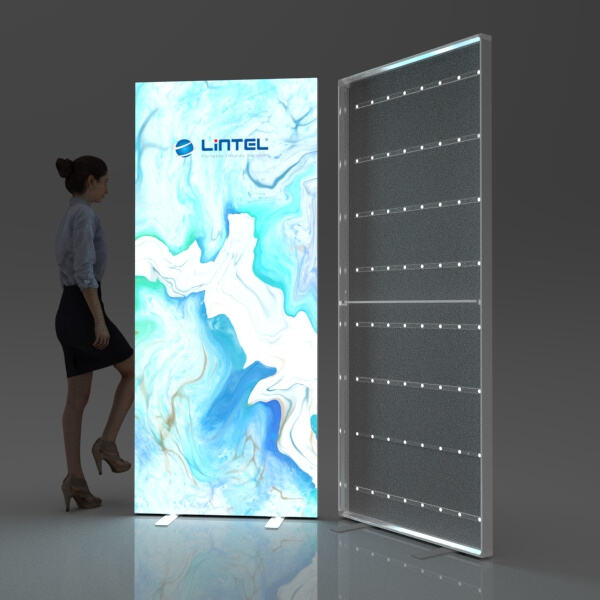 현대 인테리어 디자인에 LED 조명 박스 통합