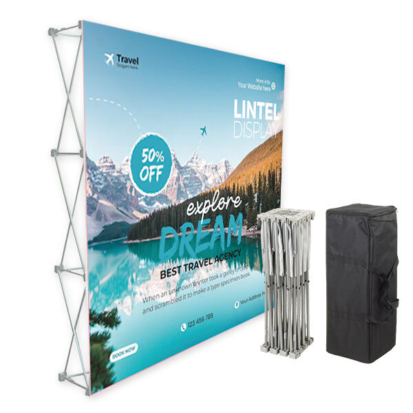 Portable and Efficient Pop Up Advertising Stand for Marketing on the G