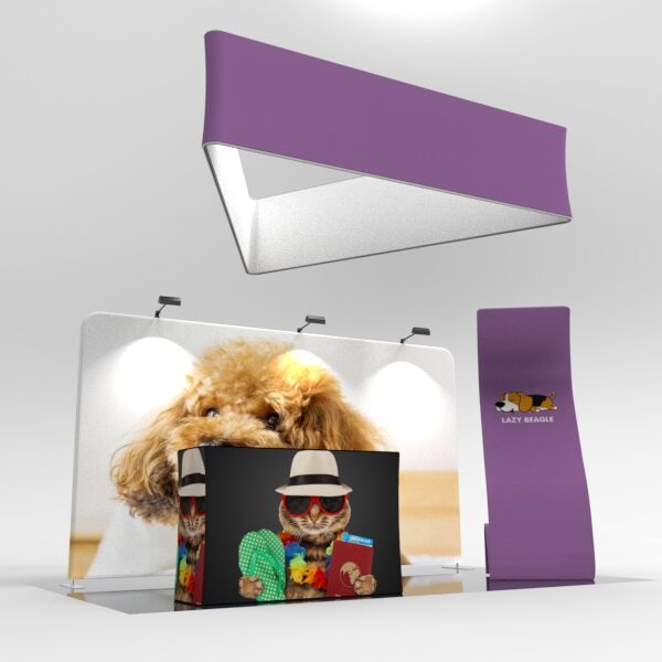 Maximize space and style with fabric booths