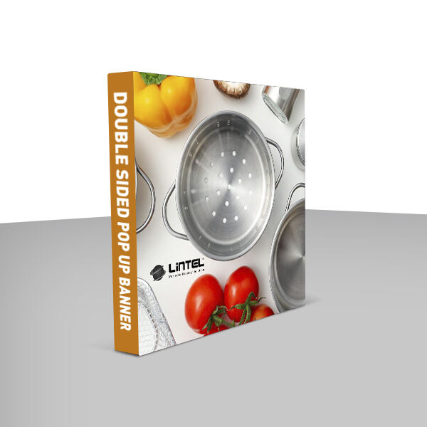 Dobbeltsidede pop-up-bannere til marketing og promotion