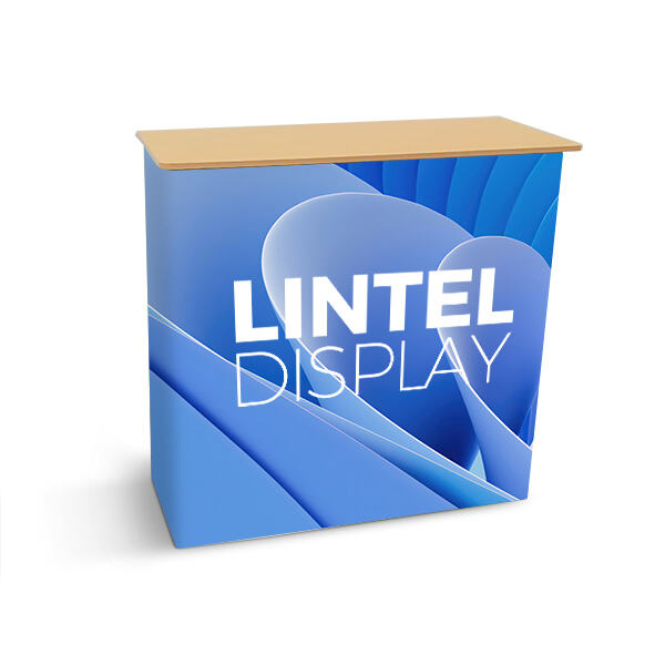 Instantly create a professional display with a pop-up counter