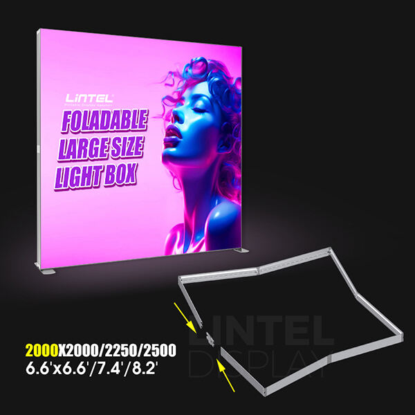 Effortlessly change graphics with a fabric light box frame's easy-to-use system