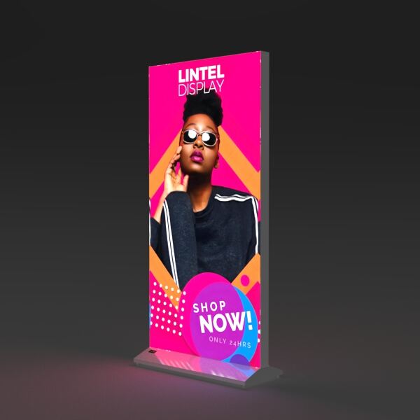 Standing Lightbox of High Quality and Service Excellence